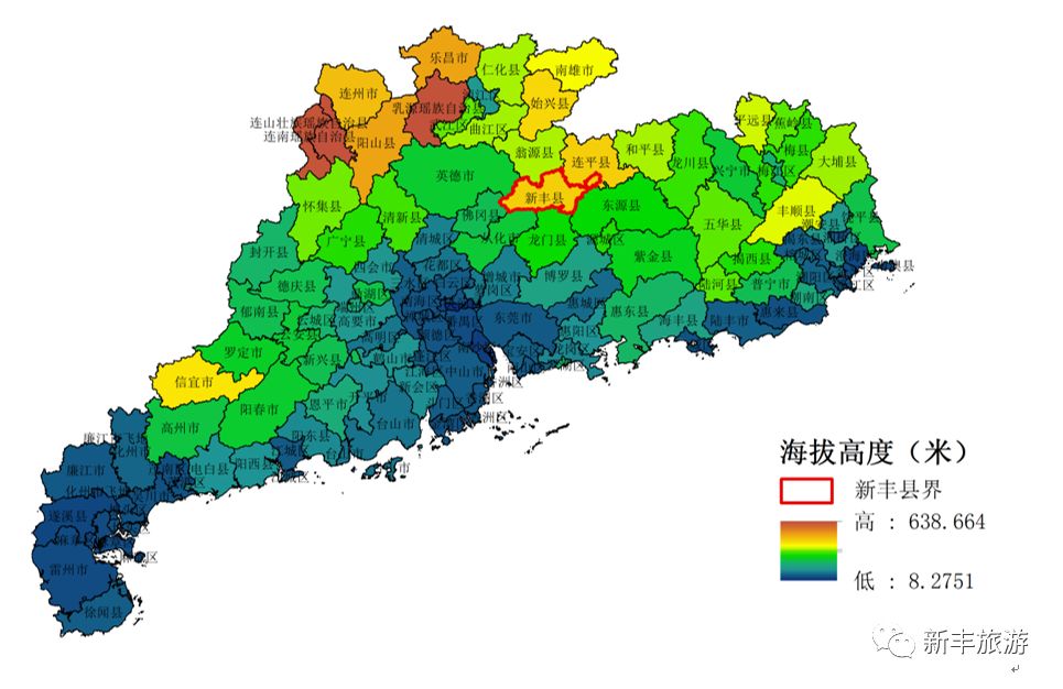 广东省海拔高度及其地理特征分析